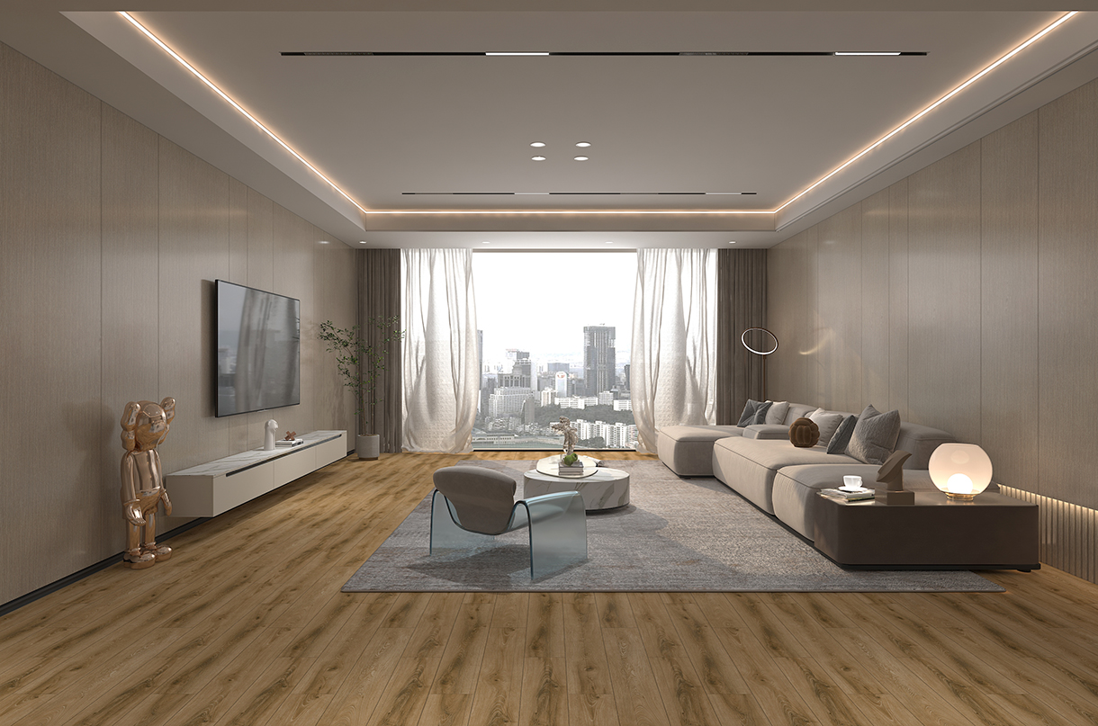 BORUI 8A829 Newcastle Hickory PVC DECOR FILM FOR SPC / LVT / WPC الأرضيات