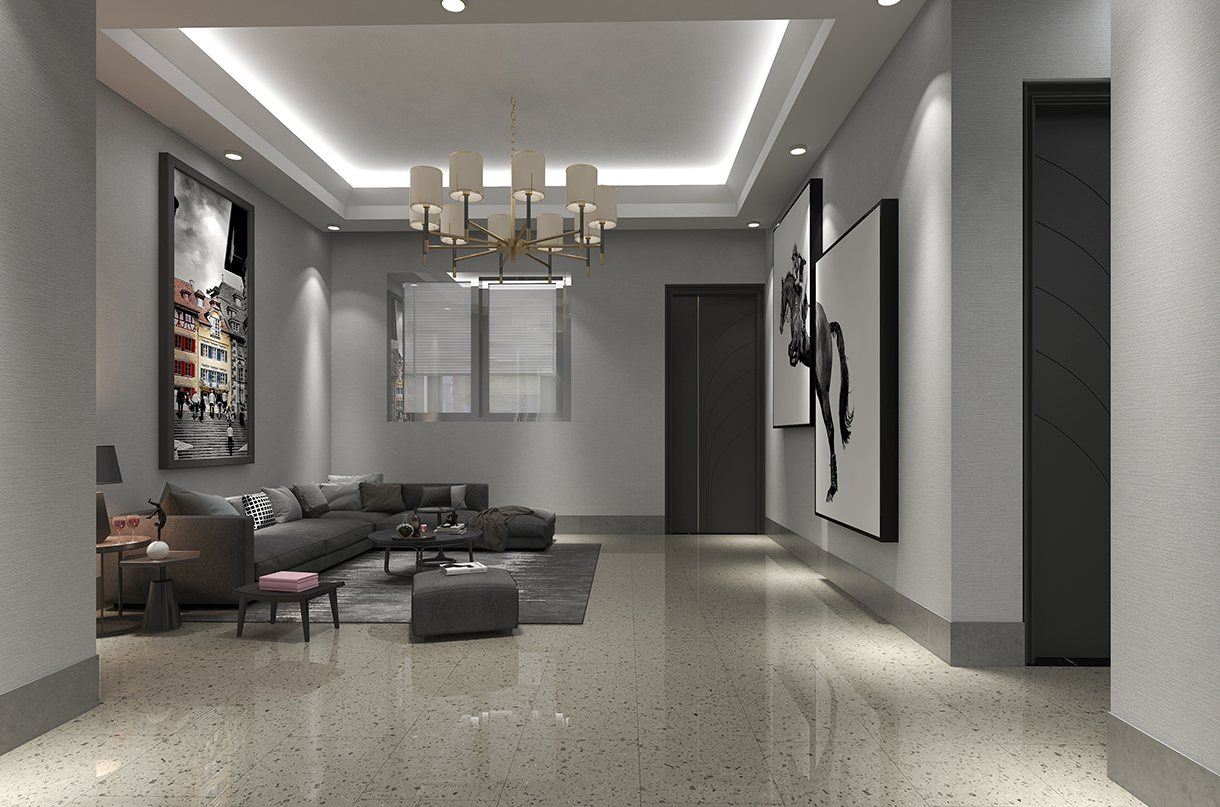 بوروي 3057 Terrazzo PVC DECOR FILM FOR SPC / LVT / WPC