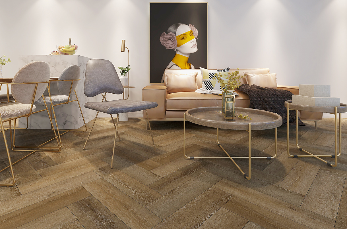BORUI 8802L Dominica Oak PVC DECOR FILM FOR SPC / LVT / WPC الأرضيات