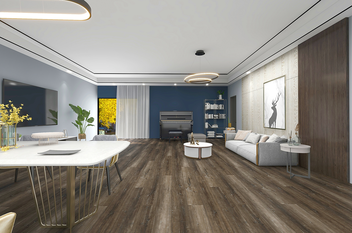 المعاطف BORUI 8836L Hickory PVC DECOR FILM FOR SPC / LVT / WPC الأرضيات