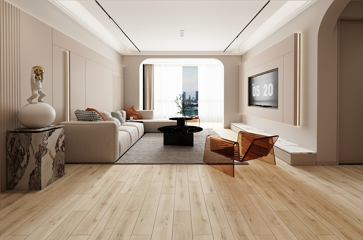 فيلم BORUI 8863L Rotterdam Maple PVC للديكور للأرضيات SPC / LVT / WPC