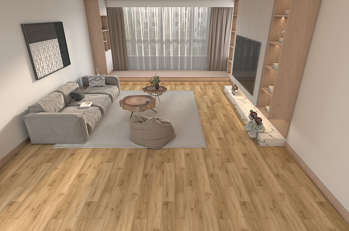 BORUI 8876L KUALA LUMPUR OAK PVC DECOR FILM لأرضية SPC / LVT / WPC