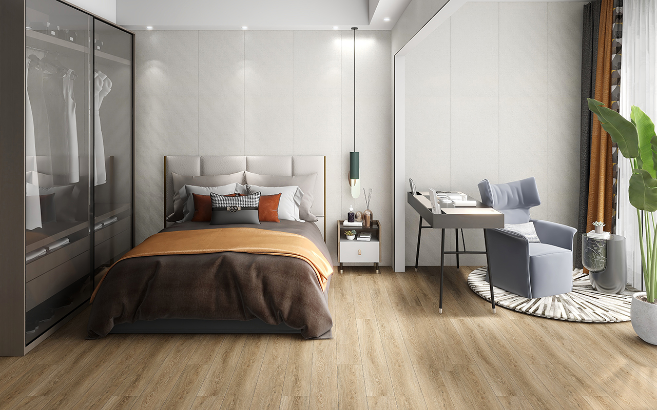 BORUI 8868 BUNGAY OAK PVC DECOR FILM لأرضية SPC / LVT / WPC