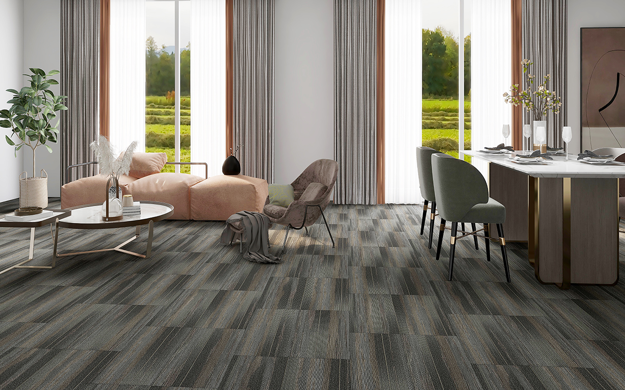 BORUI 68030 ODARS CARPET PVC DECOR FILM FOR SPC / LVT / WPC الأرضيات