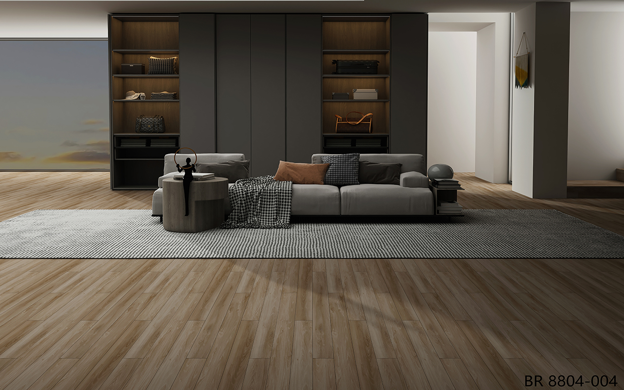 BORUI 8804L WINSOR LOCUST PVC DECOR FILM لمعرض الأرضيات SPC / LVT / WPC