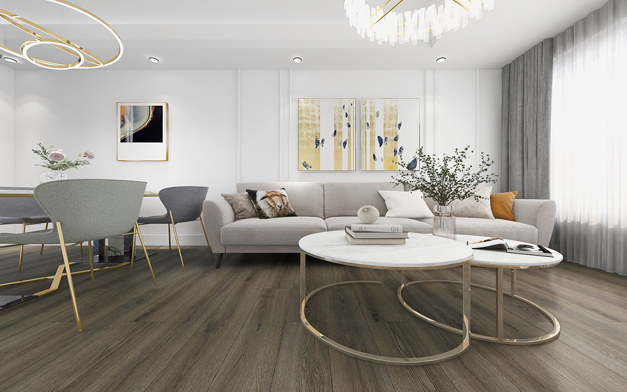 BORUI 8856L LAISANNE OAK PVC DECOR FILM FOR SPC / LVT / WPC الأرضيات-معرض